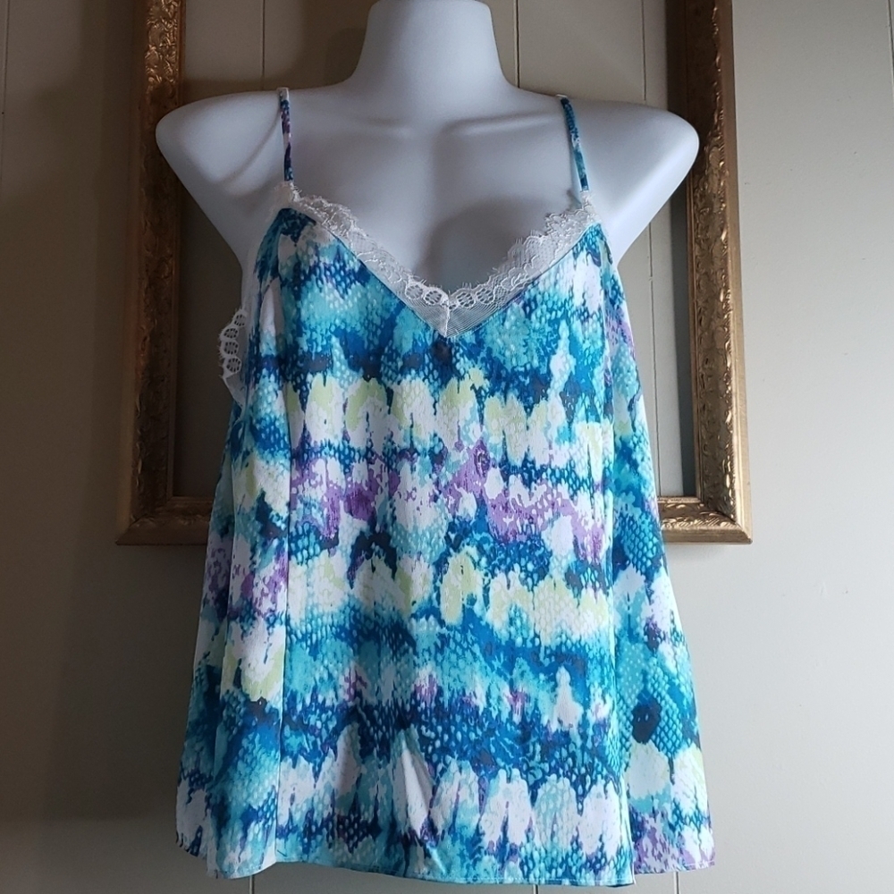 Le kate multi color lace trim cami